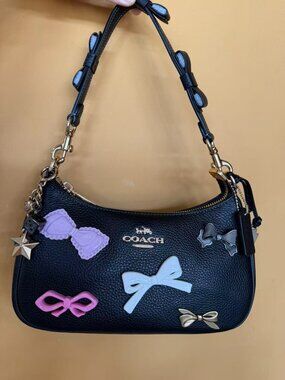 COACH Teri Shoulder Bag With Bows And Charms CDY93
